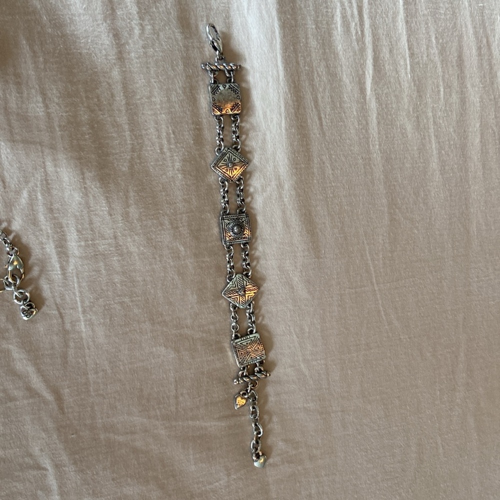 Brighton- Necklace and bracelet set ( silver in color) - Picture 4 of 7